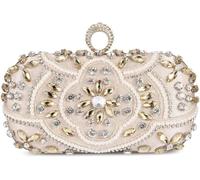 Fioeyr Diamond Evening Handbags shoulder bags Beading Dinner Bags Ladies Purse Hard Shell Clutches for Parties Wedding Clubs