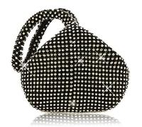 Fioeyr Fashion Women Evening Clutches Sparkly Mini Handbag Glitter Crystal Diamante Pouch Shaped Wrist Hand Bag Purse Bag