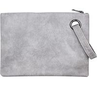 Fioeyr Oversized Clutch Bag Purse, Womens Large PU leather Evening Wristlet Envelop Handbag