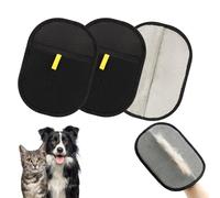 Fiohiros 2025 Upgraded 2 Pack Pet Hair Removal Glove, Double-Sided Electrostatic Pet Hair Remover Glove, Reusable Fur Magnetic Glove for Dogs, Cats, Sofa, Carpet, Clothing (S1)