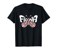 Fiona Butterfly - Personalized Cute Name Word Art T-Shirt