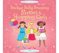 Fiona Watt Sticker Dolly Dressing Parties & Shopping Paperback Book Fiona Watt Multicolor