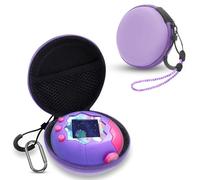 FIOPAZ Carrying Case for Tamagotchi Paradise/Nano-MALS, Hard EVA Portable Storage Protector Cover with Lanyard & Carabiner for Kids, Case Only (Purple)