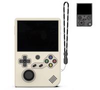 FIOPAZ for RG40XXV Silicone Protective Case, Soft Case for Anbernic RG 40XXV only, RG 40XX V Retro Handheld Game Console Accessories, Anti-Scratch Washable Silicone Case with Lanyard (OffWhite)