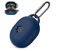 FIOPAZ for Steelseries Arctis Gamebuds Silicone Case, Unisex Soft Protective Gamebuds Case, Only Compatible with Steelseries Gamebuds Charging Case with Carabiner, Dark Blue