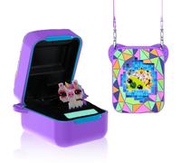 FIOPAZ Silicone Case for Bitzee Magicals Digital Pet, Skin Sleeve for Bitzee Magicals Interactive Digital Pet Protective for Girls & Boys with Lanyard (Purple)