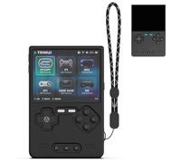 FIOPAZ Silicone Case for Trimui Brick Retro Handheld Game Console, Soft Skin Cover for Trimui Brick Accessories, Anti-Scratch Washable TrimuiBrick with Lanyard (Black)