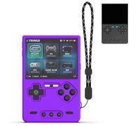 FIOPAZ Silicone Protective Case for Trimui Brick Retro Handheld Game Console Only, Soft Skin Trimui Brick Accessories, Anti-Scratch Washable TrimuiBrick Sleeve with Lanyard (Purple)