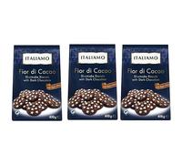Fior di Cacao Dark Chocolate Shortcake Biscuits, 400g, Pack of 3