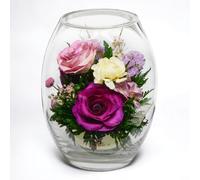 Fiora Flower | Real Roses Orchids | Lasts up to 5 Years | Home Decorations no Water Need | Allergy Free | Odor Resistant | Unique Present Gift