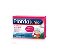 FIORDA JUNIOR Pastylki na gardło i krtań dla dzieci, malinowy smak, 15 pastylek