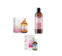 Fiore D’oriente Natural Wellness Pack: Face & Body Massage Oil 100 ml + Damask Rose Hydrosol 200 ml + Free Organic Lavender Essential Oil