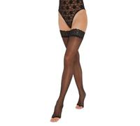 Fiore "Eluxa Toeless Hold-ups 20 Denier (4-Large, Black)