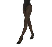 Fiore Idalia Women's Fashion Tights Shiny Satin Effect Fine Nylon 20 Den - Black - S