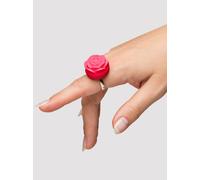 FIORE Rechargeable Vibrating Silicone Rose Ring - Red Red
