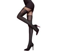 Fiore Sexy Tights Suspender Look black - Black - 5
