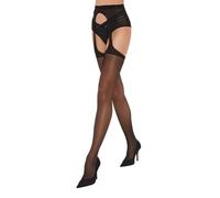 Fiore Women's Amour/ Sensual Tights, Black, S UK