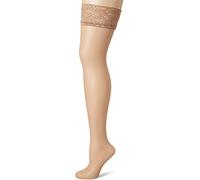 Fiore Women's Milena/ Sensual Hold up Stockings, Brown (Light Natural ), Small Manufacturer Size 2 UK
