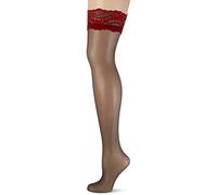 Fiore Women's Nocturne/Sensual Matt Fein 20 DEN Hold - up Stockings, Black, Large (Manufacturer Size: 4)