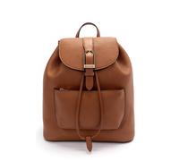 Fiorelli Women's Etta Buckle Backpack, Stylish Drawstring Closure Rucksack with Statement Buckle Detail, Faux Leather, Black