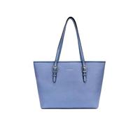 Fiorelli Women's Etta Buckle Tote Bag, Stylish Large Capacity Shoulder Handbag with Internal Pocket & Detachable Pouch, Faux Leather, Conflour Blue