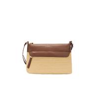 Fiorelli Women's Isla Crossbody Bag, Lightweight & Stylish Shoulder Handbag with Adjustable Straps, Straw & Teak Faux Leather