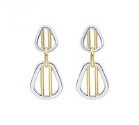 Fiorelli Silver Cage Bar Drop Earrings E6430 - Refined