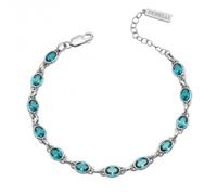 Fiorelli Silver Crystal Bracelet B5383T - Distinctive Detail | - Sterling Silver / Platinum Plated