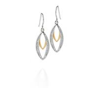 Fiorelli Silver Double Marquise Dangly Earrings E4678C - Refined