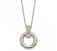 Fiorelli Silver Hoop Donut Pendant P4895C - Refined - Sterling Silver / Rhodium Plated