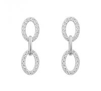 Fiorelli Silver Platinum Earrings E6355C - Refined Craftsmanship - Sterling Silver / Platinum / Stone