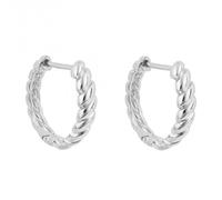 Fiorelli Silver Platinum Earrings E6365 - Polished Quality | - Sterling Silver / Platinum