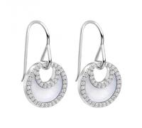 Fiorelli Silver Platinum Earrings E6377W - Contemporary Appeal | - Sterling Silver / Platinum / Stone