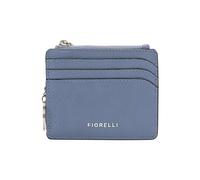 Fiorelli Women's Ciara Card Case, Credit Card Holder, Slim Wallet with Key Chain, Faux Leather, Cornflower Blue