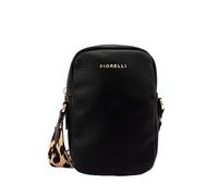 Fiorelli Women's Effie Phone Crossbody, Small Mobile Phone Wallet Bag, Secure Zip & Adjustable Strap, Black Faux Leather