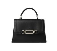 Fiorelli Women's Emilia Hardware Top Handle Bag, Stylish & Classic Design, Grab Handbag with Crossbody Strap, Black Faux Leather