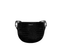 Fiorelli Women's Etta Crossbody Bag, Stylish Shoulder Handbag with Wide Adjustable Straps, Black Croc Embossed Faux Leather