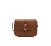 Fiorelli Women's Etta Flap Crossbody Bag, Stylish Shoulder Handbag with Adjustable Straps & Buckle Detailing, Faux Leather, Tan