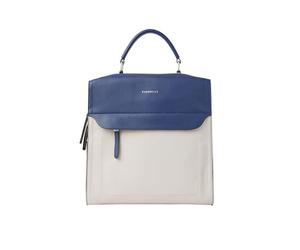 Fiorelli Women's Isla Large Backpack, Stylish Backpack with Adjustable Straps & Pockets, Faux Leather, Nautical Blue & Light Stone