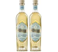 Fiorente Elderflower Liqueur 70cl, perfect for making a Hugo Spritz, all natural liqueur from wild Italian elderflower, 20% ABV (Pack of 2)