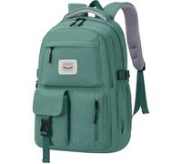 FIORETTO Lightweight School Backpack Womens, Cute School Bag for Girls, Laptop Rucksack Backpack for School Casual Daypacks Travel Backpack for College Work Dark Green