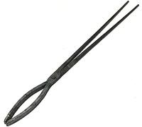 FiorHOCc Blacksmith's Tongs, Oval Nosed, 60cm, Black
