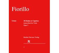 Fiorillo, Federigo - 36 Etudes or Caprices: arranged for Viola