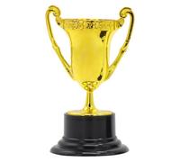 Fiorky 1 Pcs Mini Trophies Bulk for Kids, Gold Award Trophy Cups Plastic Gold Small Trophy Cups Golden Award Trophy Cup for Rewards Props Sports Competitions for forty Favors Bag Fillers