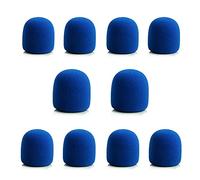 Fiorky 10 Packs Headset Microphone Foam Cover, Professional Studio Windscreen Protective Shield Microphone Foam Mic Sponge Cover for KTV DJ Microphone Cap Shield Protection New Job Gifts