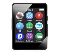 Fiorky 16GB MP3 Player HiFi Bluetooth-Compatible 5.0 Mini MP4 Video Playback 1.8inch Screen MP3 Student Walkman With FM Radio/Recording/E-Book Gift for Kids