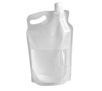 Fiorky 1pcs 2L Collapsible Water Container, Foldable Drinking Water Bag Portable Collapsible Water Bag Small Mouth Handle No Leakage for Outdoor Camping Hiking Fishing Emergency Survival