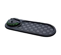 Fiorky 2 in 1 Dashboard Mat Phone Mount with Number Plate Sunglass Holder (Grey Black)