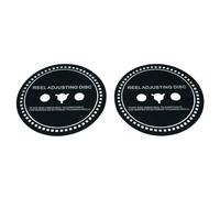 Fiorky 2 PCS Spacer Gasket Spacer Silicone 0.9MM Adjusting Spacer Black Trident/NAB Adapter Spacer for Reel To Reel Tape Recorders, Silicone Reel Adjusting Disc