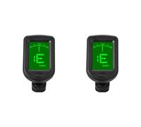 Fiorky 2PCS 3V Button Battery Bass Violin Ukele Tuner Chromatic Tuner LCD Display Digital Clip-On Tone Tuner for Guitar/Bass/Violin/Ukele Chromatic Tuning Modes